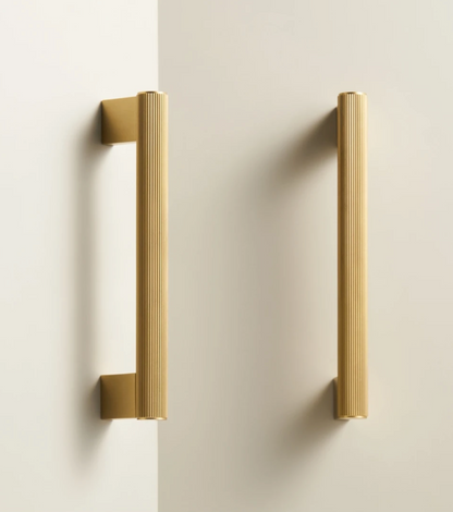 Brass Cabinet Pulls &amp; Knobs - Luxury Linear Solid Brass Hardware – Industrial Modern Hardware