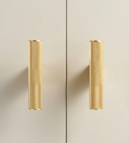 Brass Cabinet Pulls &amp; Knobs - Luxury Linear Solid Brass Hardware – Industrial Modern Hardware