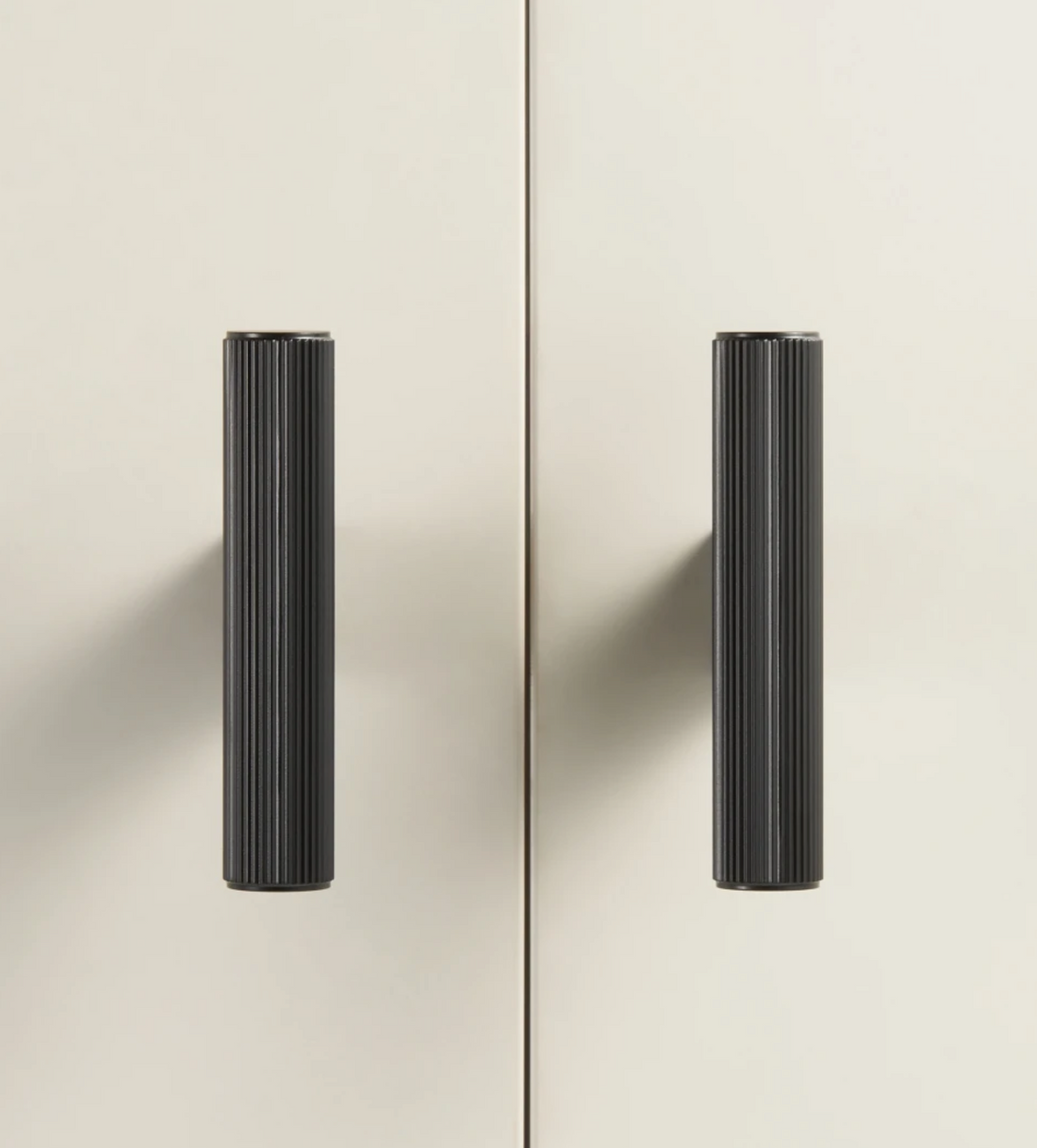 Matte Black Cabinet Pulls &amp; Knobs - Luxury Linear Solid Brass Hardware – Industrial Modern Hardware