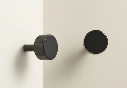 Matte Black Cabinet Pulls &amp; Knobs - Luxury Linear Solid Brass Hardware – Industrial Modern Hardware