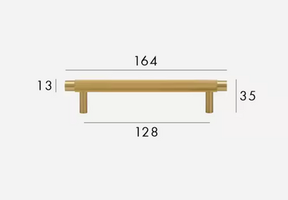 Brass Cabinet Pulls &amp; Knobs - Luxury Linear Solid Brass Hardware – Mid-Century Modern Hardware