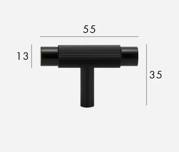 Matte Black Cabinet Pulls &amp; Knobs - Luxury Linear Solid Brass Hardware – Mid-Century Modern Hardware