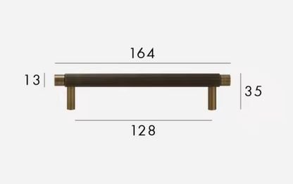 Antique Brass Cabinet Pulls &amp; Knobs - Luxury Linear Solid Brass Hardware – Mid-Century Modern Hardware