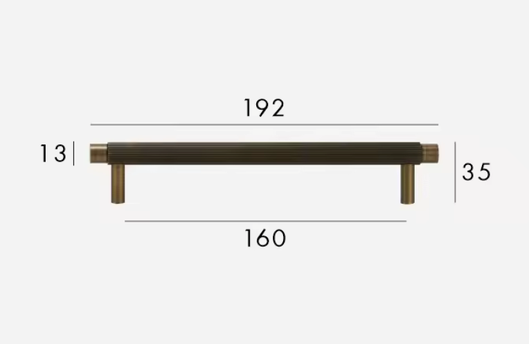 Antique Brass Cabinet Pulls &amp; Knobs - Luxury Linear Solid Brass Hardware – Mid-Century Modern Hardware