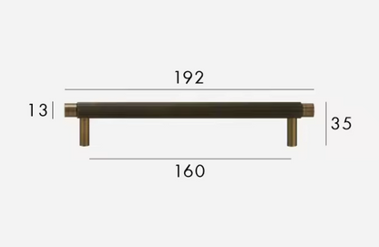 Antique Brass Cabinet Pulls &amp; Knobs - Luxury Linear Solid Brass Hardware – Mid-Century Modern Hardware