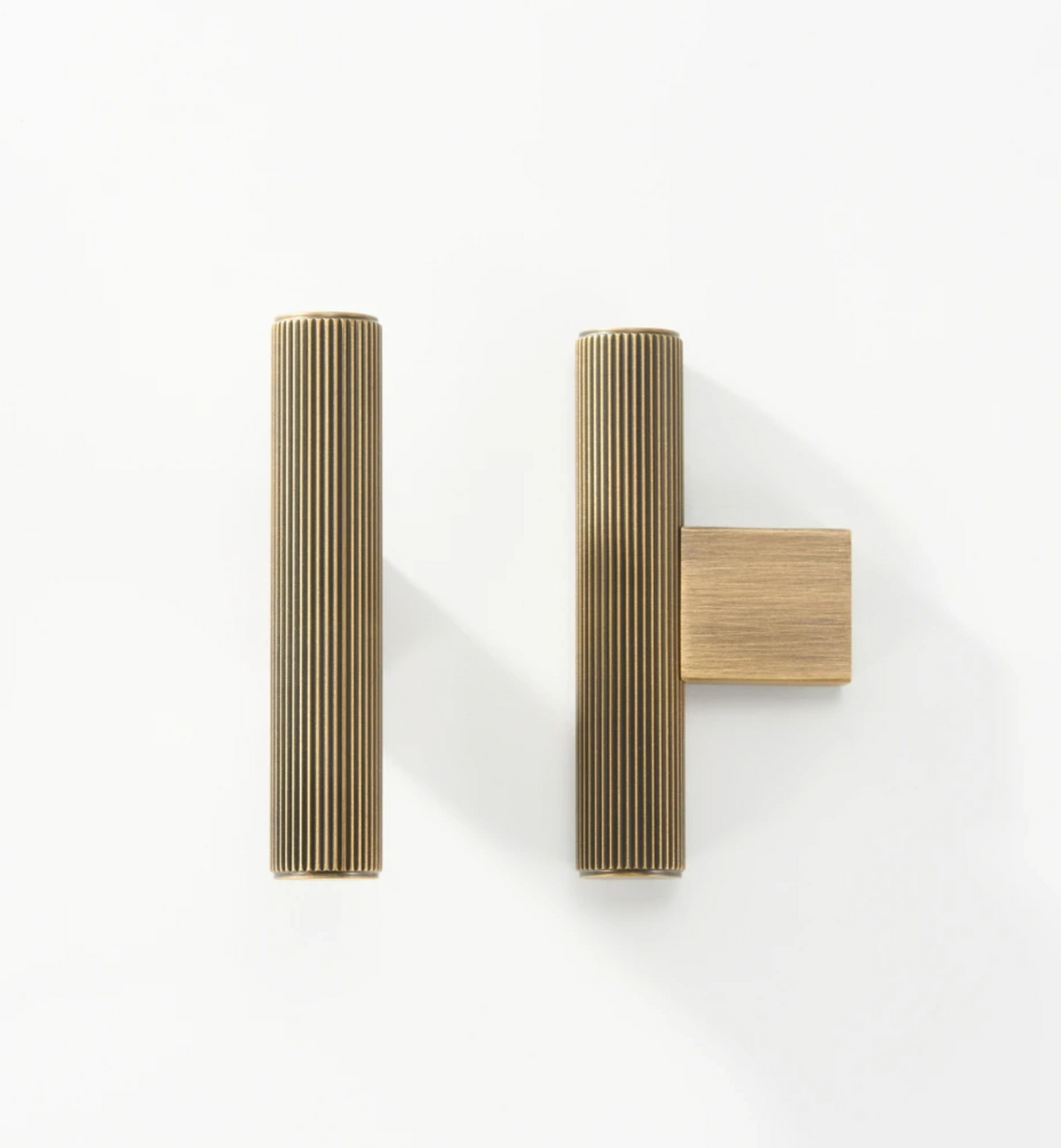 Antique Brass Cabinet Pulls &amp; Knobs - Luxury Linear Solid Brass Hardware – Industrial Modern Hardware