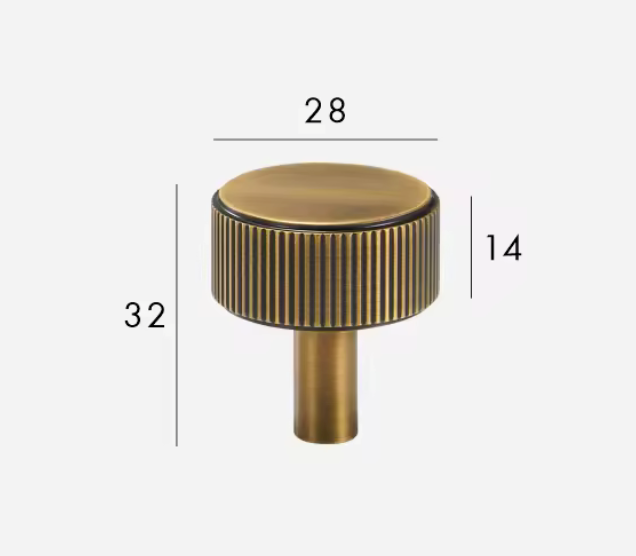 Antique Brass Cabinet Pulls &amp; Knobs - Luxury Linear Solid Brass Hardware – Industrial Modern Hardware