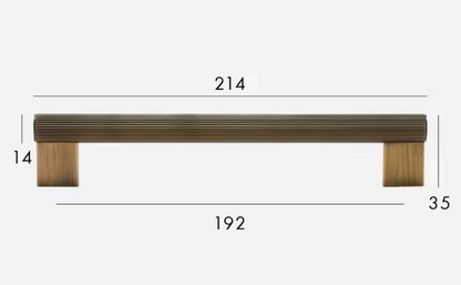 Antique Brass Cabinet Pulls &amp; Knobs - Luxury Linear Solid Brass Hardware – Industrial Modern Hardware