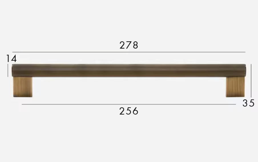 Antique Brass Cabinet Pulls &amp; Knobs - Luxury Linear Solid Brass Hardware – Industrial Modern Hardware