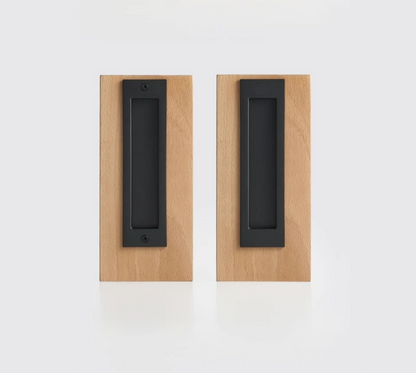 Solid Brass Flush Pull Handle for Pocket &amp; Sliding Doors — Recessed Cup Handle