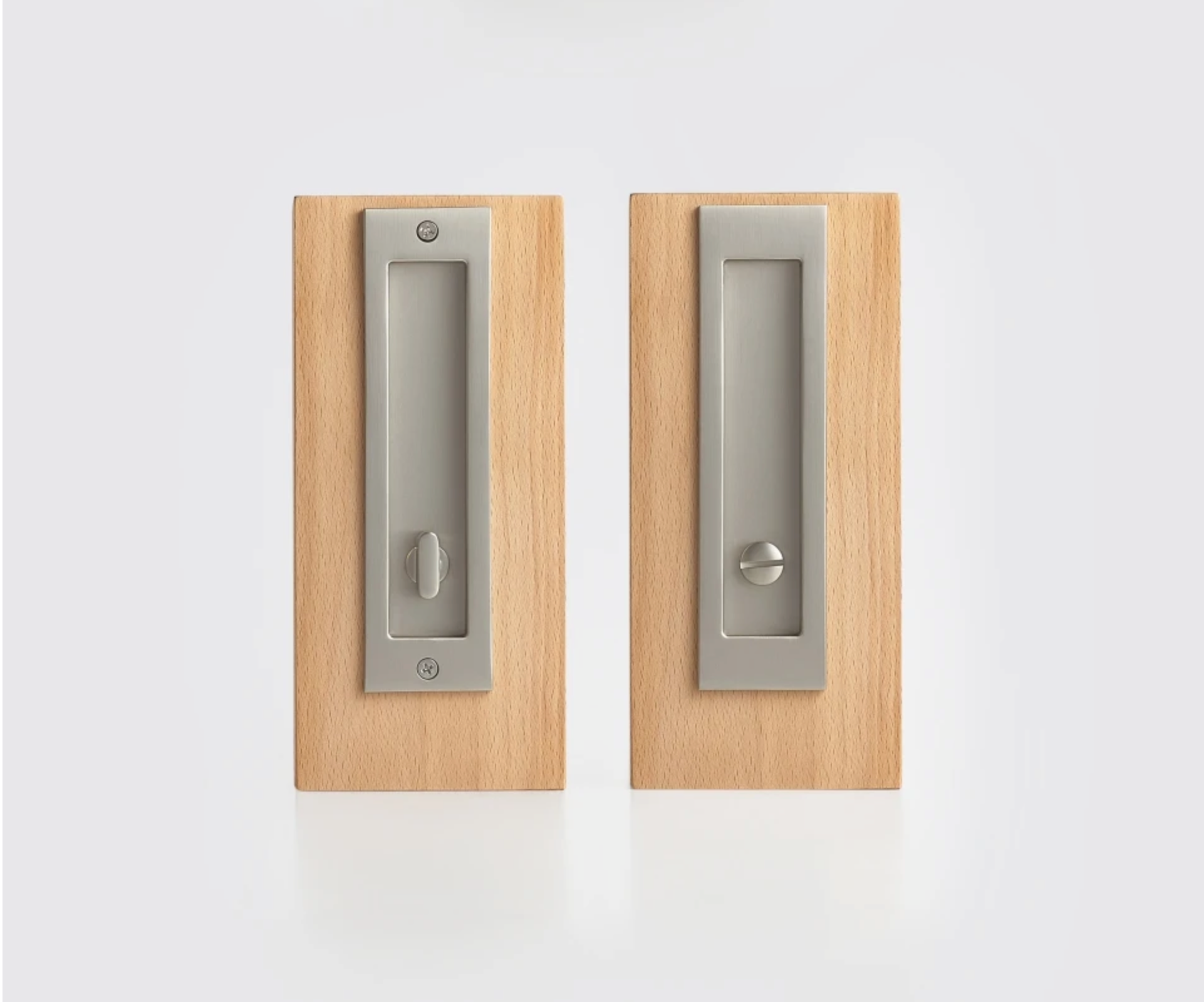 Solid Brass Flush Pull Handle for Pocket &amp; Sliding Doors — Recessed Cup Handle