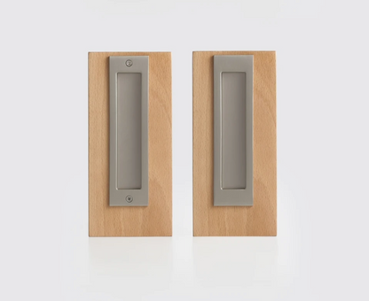 Solid Brass Flush Pull Handle for Pocket &amp; Sliding Doors — Recessed Cup Handle