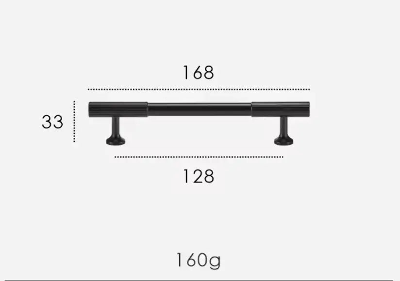 Matte Black Textured Solid Brass Cabinet Handles &amp; Knobs – Modern Elegance with a Tactile Touch Modern Home by Bellver
