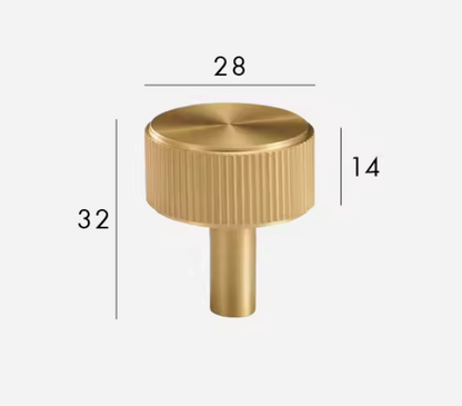 Brass Cabinet Pulls &amp; Knobs - Luxury Linear Solid Brass Hardware – Industrial Modern Hardware