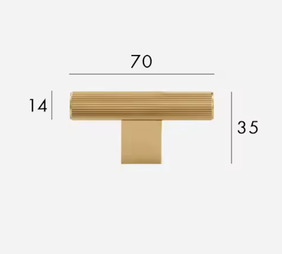 Brass Cabinet Pulls &amp; Knobs - Luxury Linear Solid Brass Hardware – Industrial Modern Hardware