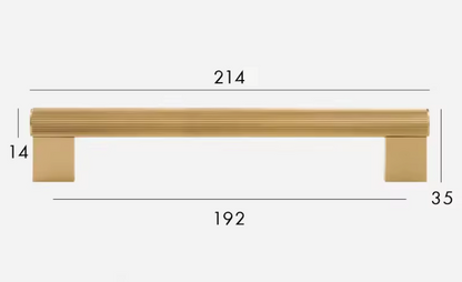 Brass Cabinet Pulls &amp; Knobs - Luxury Linear Solid Brass Hardware – Industrial Modern Hardware