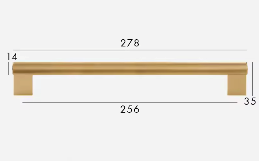 Brass Cabinet Pulls &amp; Knobs - Luxury Linear Solid Brass Hardware – Industrial Modern Hardware