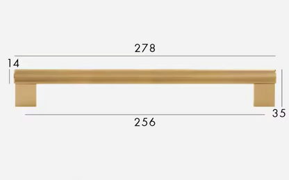 Brass Cabinet Pulls &amp; Knobs - Luxury Linear Solid Brass Hardware – Industrial Modern Hardware