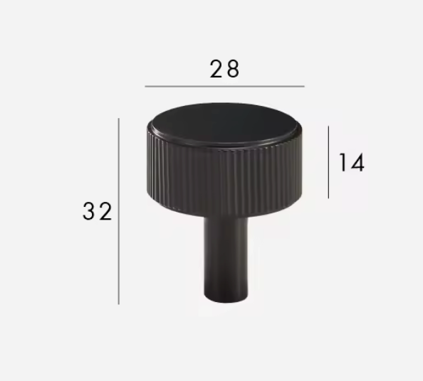 Matte Black Cabinet Pulls &amp; Knobs - Luxury Linear Solid Brass Hardware – Industrial Modern Hardware