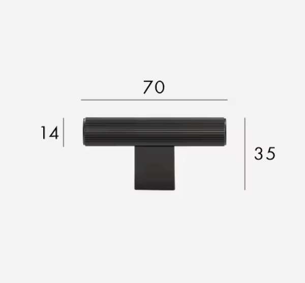 Matte Black Cabinet Pulls &amp; Knobs - Luxury Linear Solid Brass Hardware – Industrial Modern Hardware