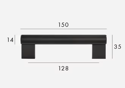 Matte Black Cabinet Pulls &amp; Knobs - Luxury Linear Solid Brass Hardware – Industrial Modern Hardware