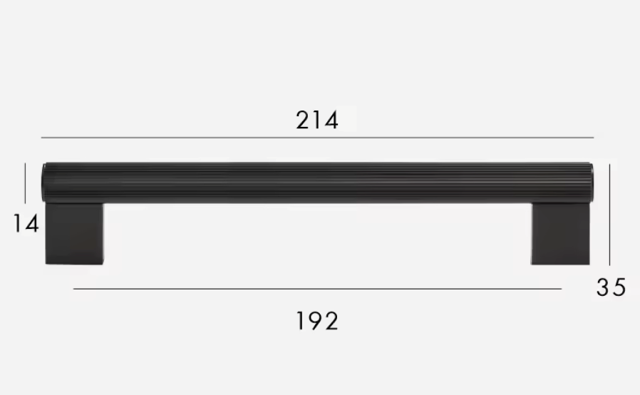 Matte Black Cabinet Pulls &amp; Knobs - Luxury Linear Solid Brass Hardware – Industrial Modern Hardware