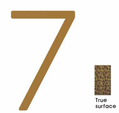 Solid Antique Brass House Numbers | Hammered Finish