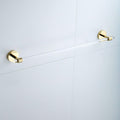 Luxury Acrylic Bathroom Accessory Set with Gold Accents | Towel Bar, Hook & Holder