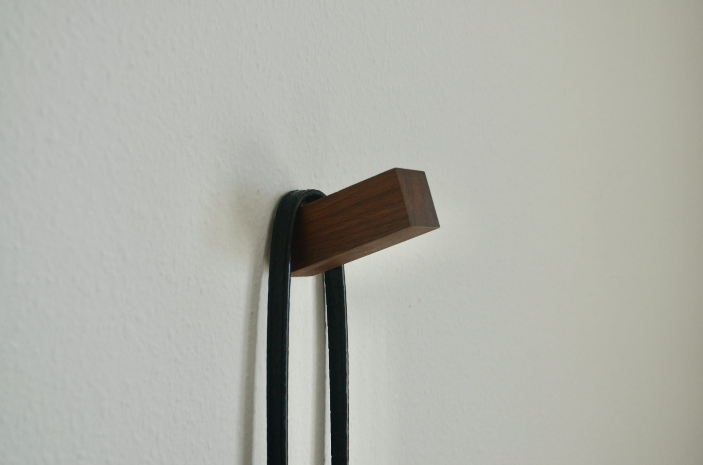 Modern Squared Wooden Hook, Single Organizer, Hat Rack, Towel Hook - White - Natural - Black