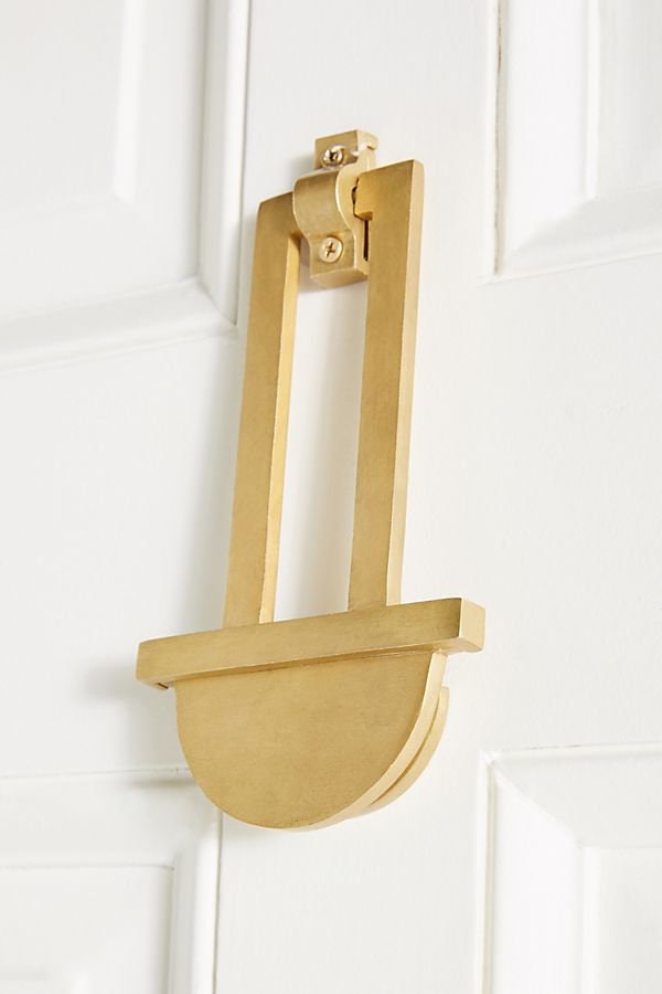 Brushed Brass Hanging Door Knocker