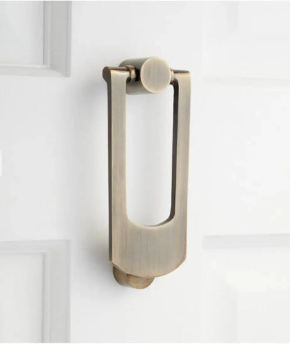 Solid Brass Door Rectangular Door Knocker - Satin Brass - Satin Nickel - Polished Brass - Polished Nickel - Matte Black - Antique Brass Modern Home by Bellver