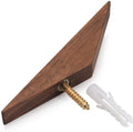 Modern Triangle Wooden Hook, Single Organizer, Hat Rack, Towel Hook - Natural - Walnut