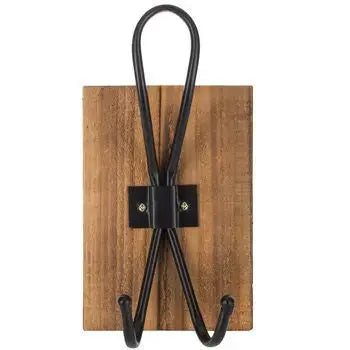 Wood and Wire Wall Hook, Towel Hook, Coat Hook Hangers Wall Mounted Modern Home by Bellver