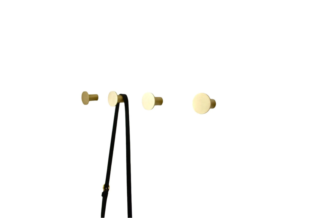 Modern Round Brass Metal Hooks