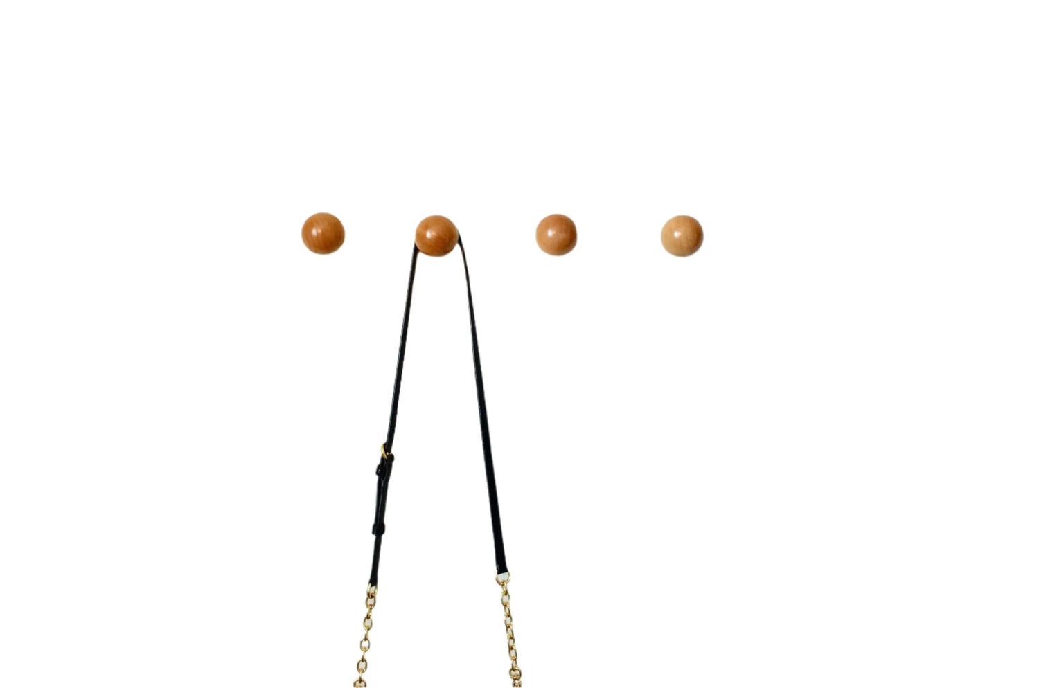 Modern Wood Ball Hooks, Single Organizer, Hat Rack, Towel Hook - Natural Modern Home by Bellver